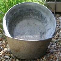 French Galvanised Tubs
